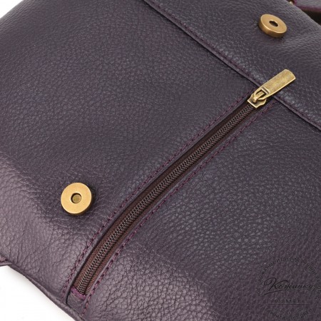 Кожаный рюкзак "Голландия New" (баклажан)